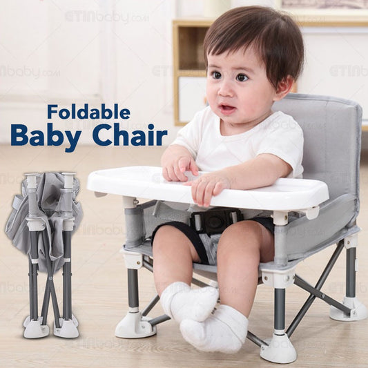 MunchMate™ Portable Baby Feeding Chair - Grey