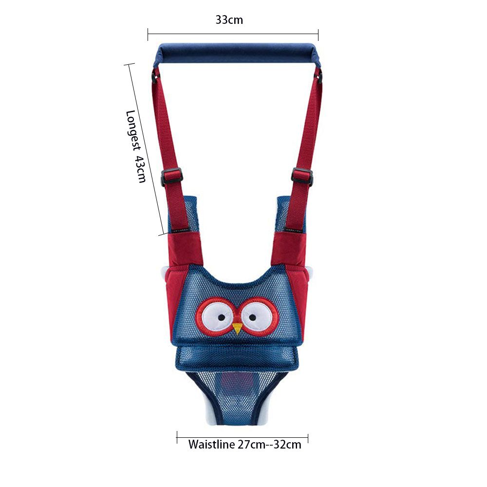 Adjustable Handheld Baby Walking Harness Kids Detachable Walker - Blue_4