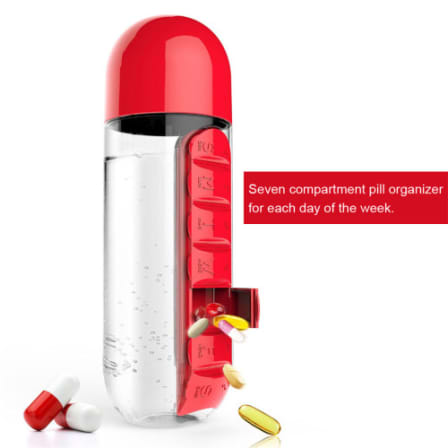 Pill and Vitamin Organizer Water Bottle_3