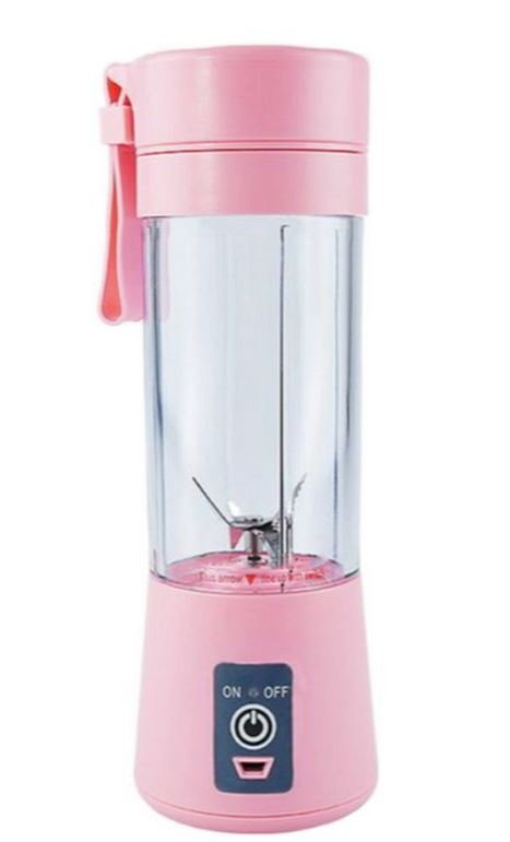 USB Hand Held Electric Fruit Juicer - Pink_0