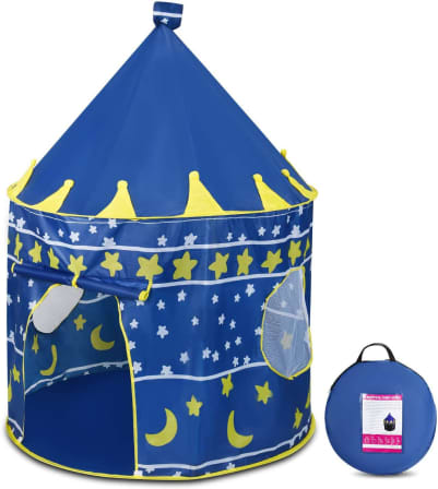 Kiddies Portable Foldable Camping Tent - Blue_0