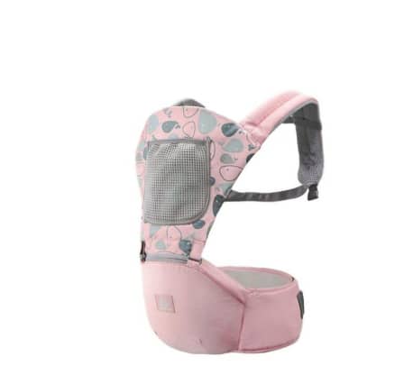 Hipseat Baby Carrier Front and Back - pink_0