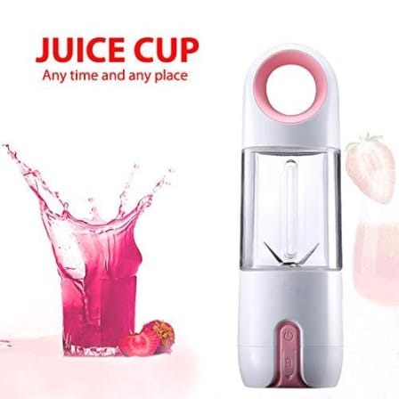 Rechargeable Portable Electric Mini USB Juicer Bottle Blender - Pink_0