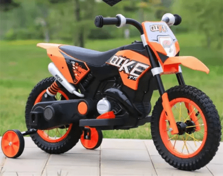 Kiddies Electric Pit Bike - Orange_0