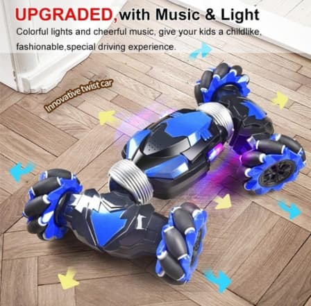 Innovative Dual Twist RC Car - Blue_0