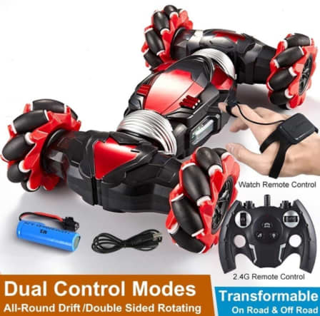 Innovative Dual Twist RC Car - Red_0