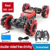 Remote Control Car 4WD Radio Control Stunt Car Toy - Red_1