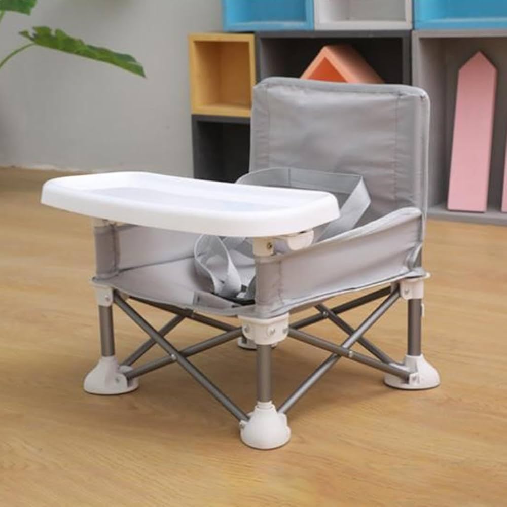 MunchMate™ Portable Baby Feeding Chair - Grey