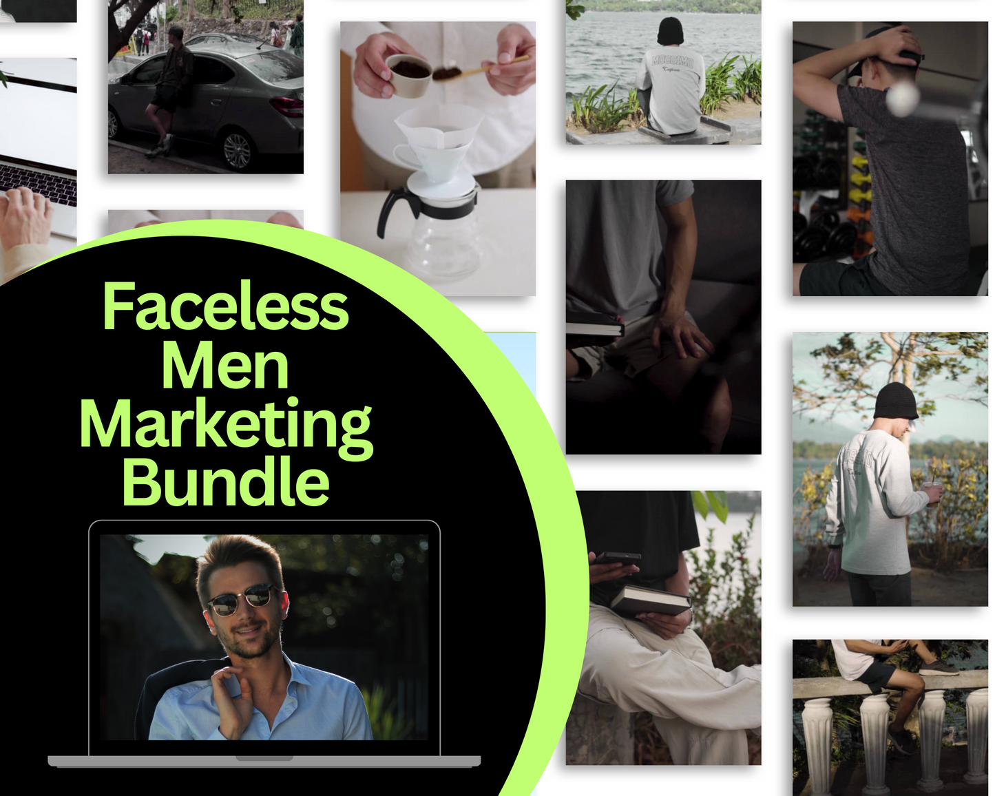 Ultimate Men’s Marketing Bundle: Faceless Content for Every Platform!