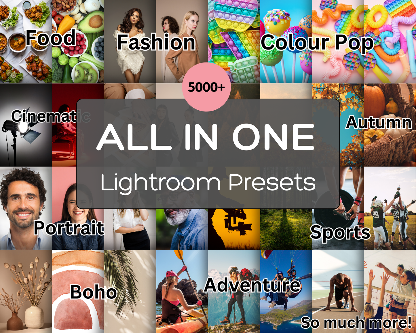 All-in-One Lightroom Presets Bundle | 5000+ Mobile and Desktop Lightroom Presets for, Influencers, Bloggers, Travel & Aesthetic Photography