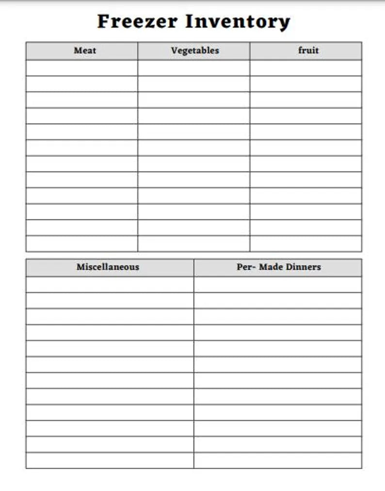 Ultimate Meal & Pantry Planner Bundle, Freezer Inventory, Pantry Challenge, Weekly Health Tracker and More, Printable PDF