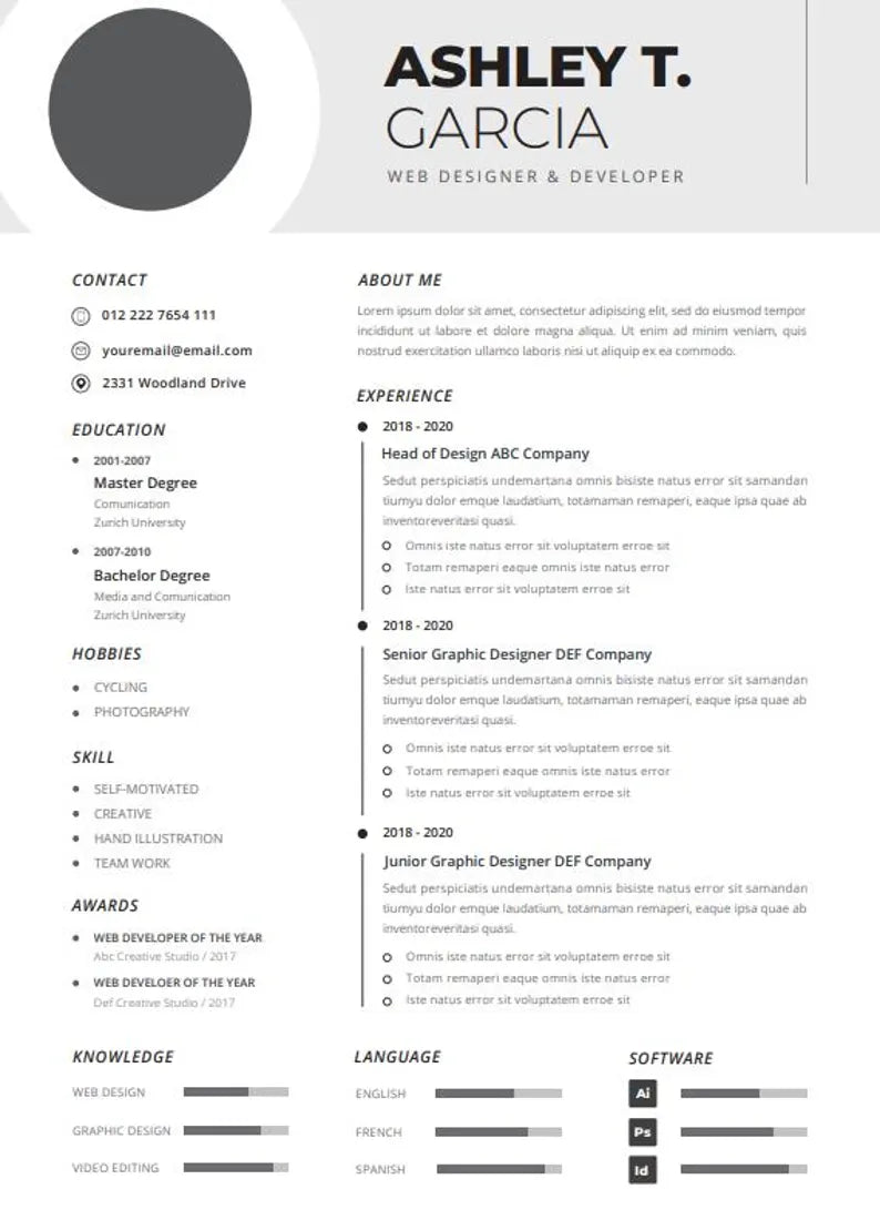 50 Editable Resume Templates – Professional & ATS-Friendly Designs for Every Career