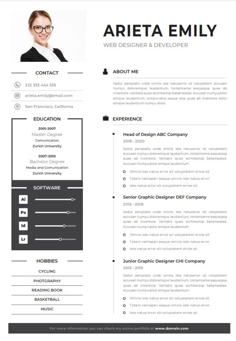 50 Editable Resume Templates – Professional & ATS-Friendly Designs for Every Career