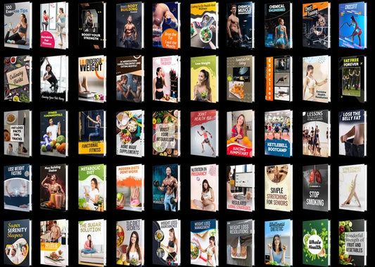 50 Health and Fitness eBook Bundle | Workout, Nutrition, & Wellness Guides | Digital Download