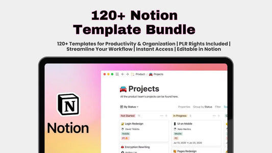 120+ Notion Templates for Personal & Business Growth | PLR Resell Rights | Goal Trackers, Finance Dashboards, Journals and More!